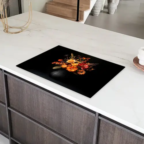 Herfst - Boeket - Oranje Inductie beschermer vinyl 3mm klein -sfeer8