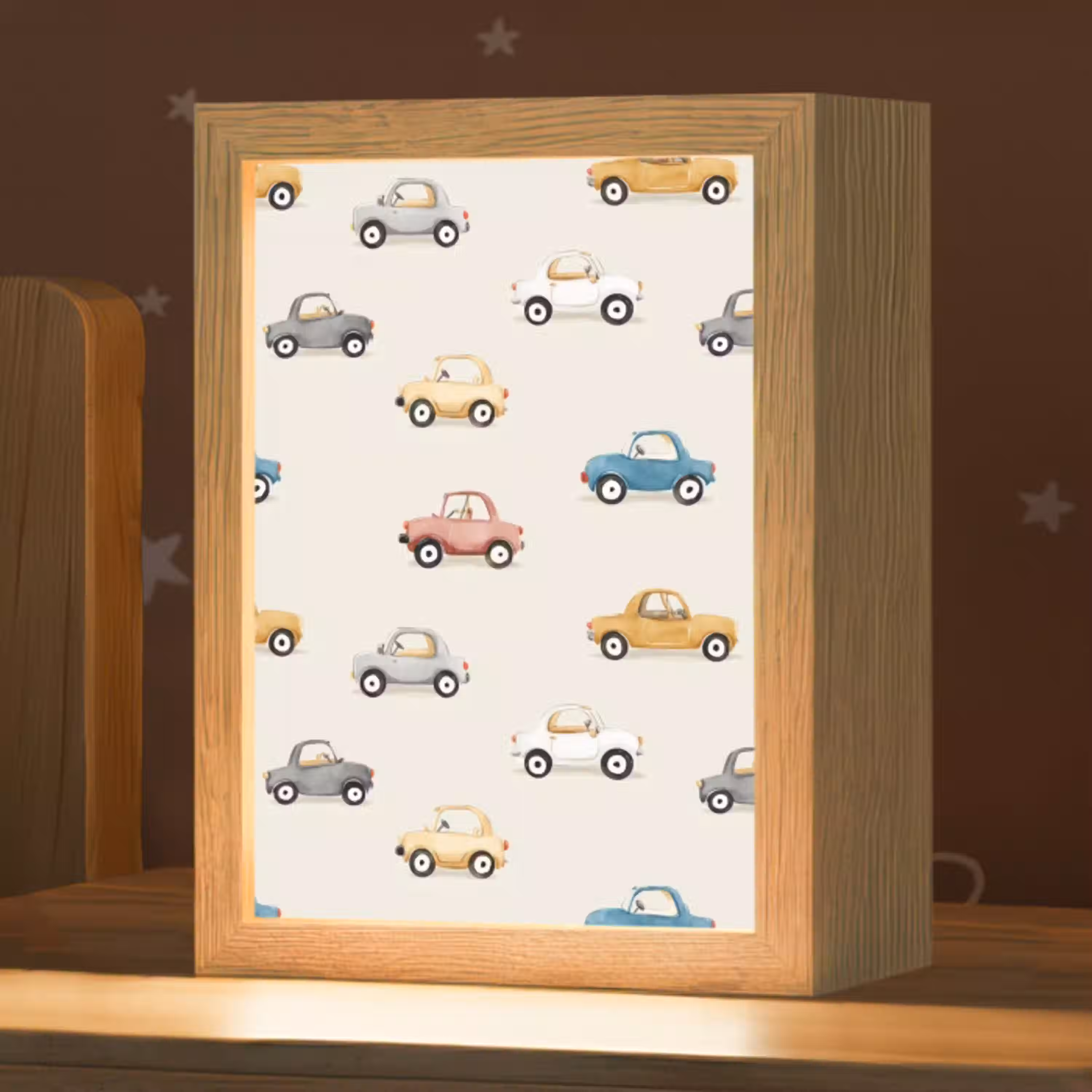 Kleurrijke - Retro - Autootjes Light Box met kabel klein -zzz_3d_website