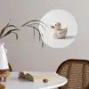 Badeend - Minimalistisch - Wit Wandcirkel behangsticker klein -sfeer3