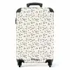 Valentijn verspreide hartjes patroon zwart NBS - Handbagage koffer - Kinderen Unisex middel -productfoto_recht