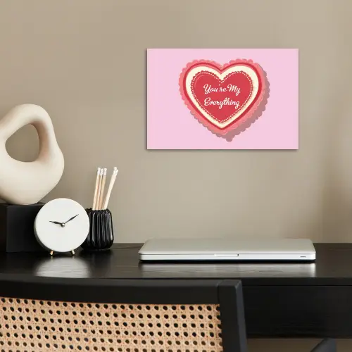 Liefde - Hart - Valentijn poster papier klein -sfeer1