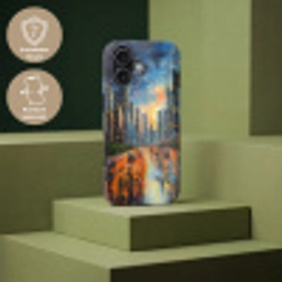 Auto - Skyline - Zon - Blauw Toughcase MagSafe Apple iPhone 17 klein -USP_PrintM_DE