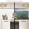 Landschap - Vallei - Groen keuken achterwand 2 middel -voor-na2_NL
