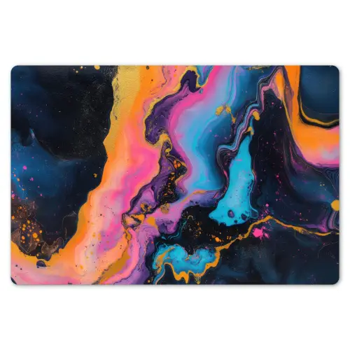 Modern - Marmer - Oranje Placemat vinyl groot -zzsfeer1_Kitchenyeah-website