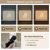 Bananen - Beige - Lijntekening - Minimalistisch Light Box met batterij (Wandlamp) middel -USP_lichtkleurNL