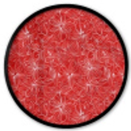 Bloemen - Patroon - Rood Fotolijst rond zonder passe partout klein 856 -3d