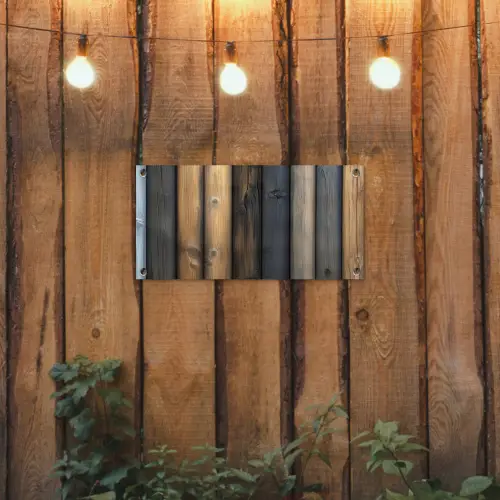 Hout - Planken - Gemengd tuinposter los doek klein -sfeer1