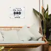 Quotes - The best dad in the world - Spreuken - Papa tuinposter los doek klein -sfeer7