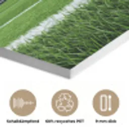 Voetbal - Stadion - Sport - Groen PET vilt klein -closeup_DE