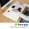 Rechthoeken - Penseelstreken - Abstract - Zwart Muismat XXL klein -sfeer3