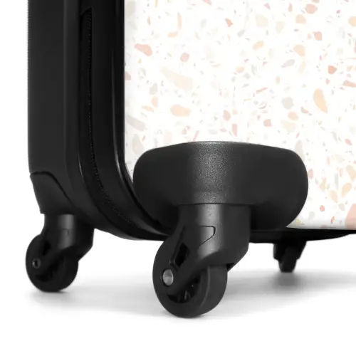 Terrazzo patroon perzik NBS - Handbagage koffer - Kinderen Unisex middel -wiel