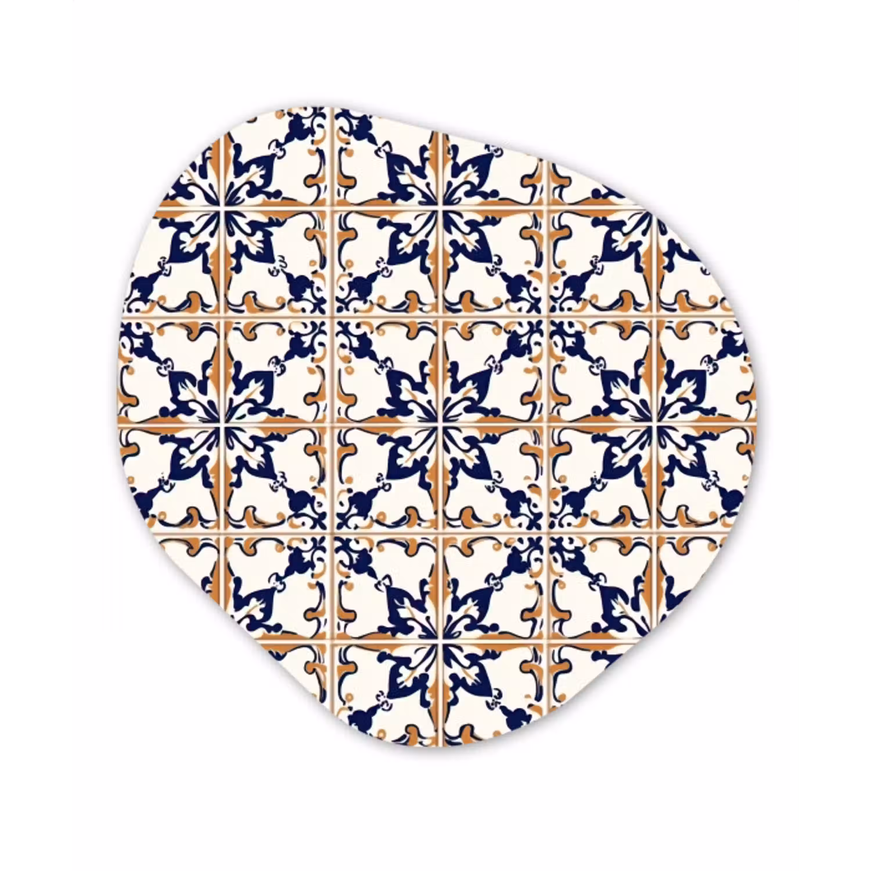 Klassiek - Patroon - Kleurrijk Wandcirkel Organisch Forex 3mm klein 629 -3d