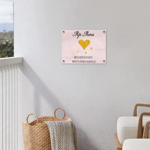 Quotes - Moeder - Spreuken - Mijn mama tuinposter los doek klein -sfeer8