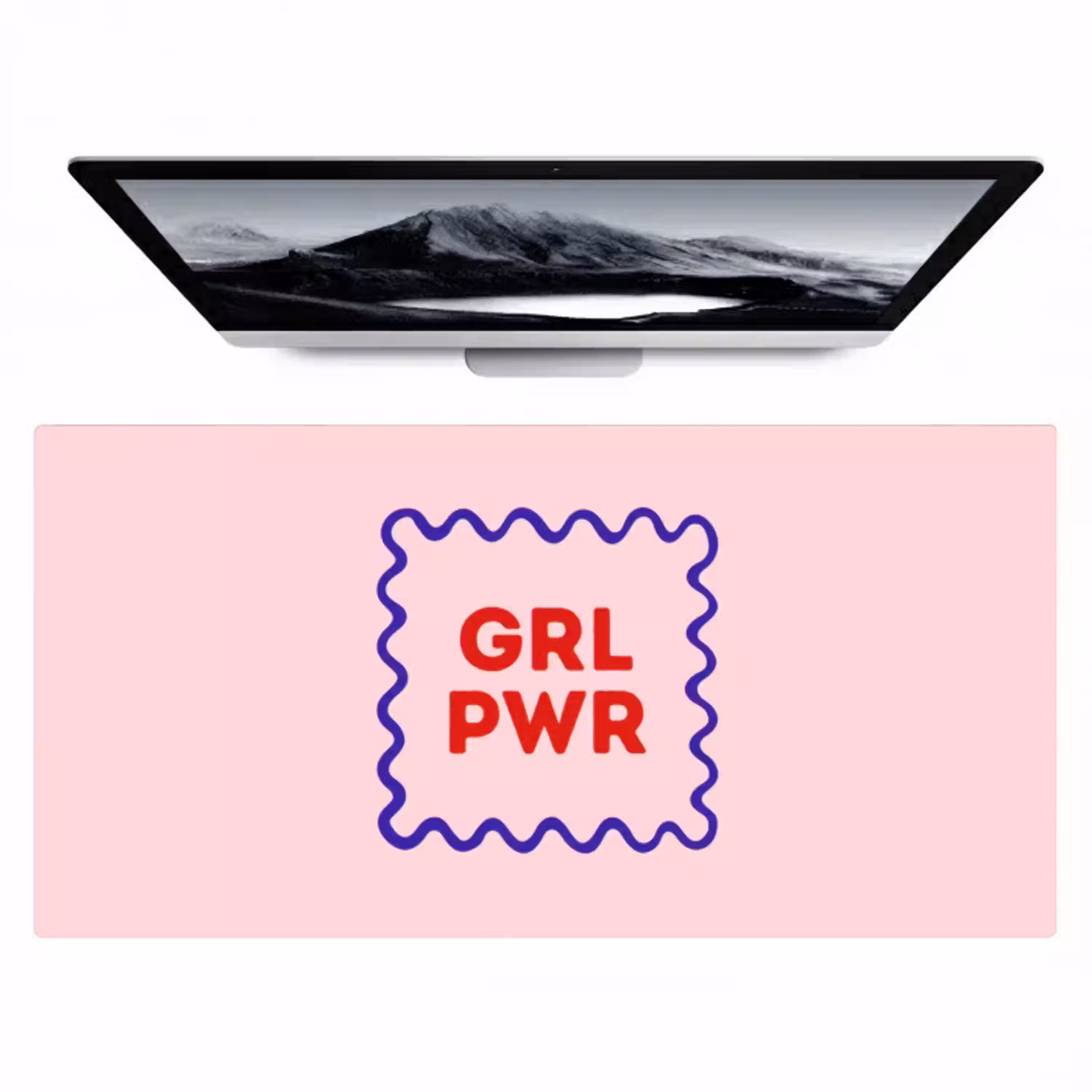 Grl pwr - Roze - Kader Muismat XXL klein -zzz3d