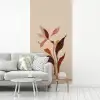 Bloemen - Blaadjes - Minimalistisch - Roze fotobehang vinyl groot -woonkamer