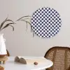 Oceaan - Octo - Blauw - Wit Wandcirkel kunststof plaat 5mm dik klein 188 -sfeer4