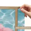 Hibiscus - Water - Roze Light Box met batterij (Wandlamp) middel -USP_websiteprintNL