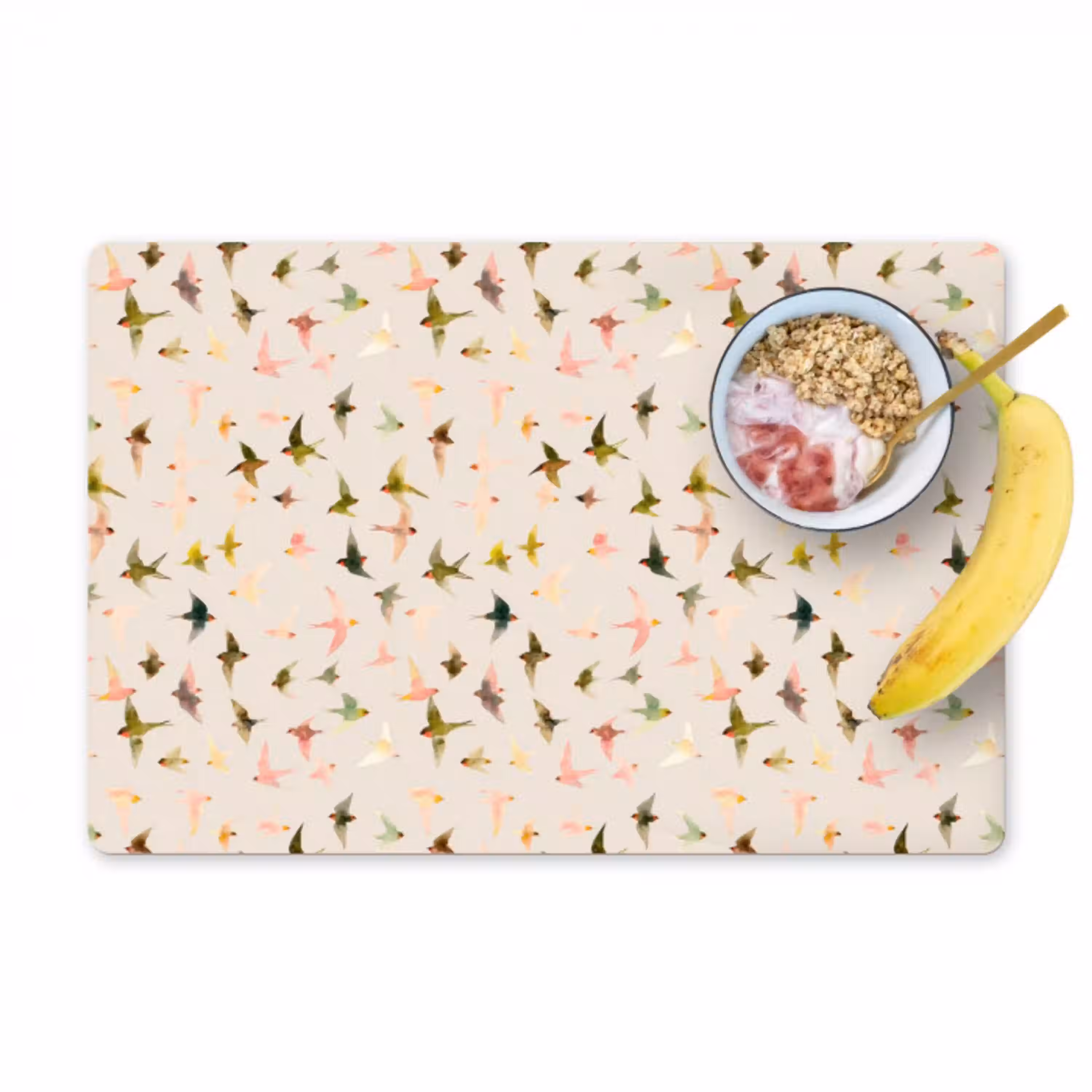 Vogels - Vliegen - Kleurrijk Placemat vinyl groot 368 -zzzproduct_Kitchenyeah-website
