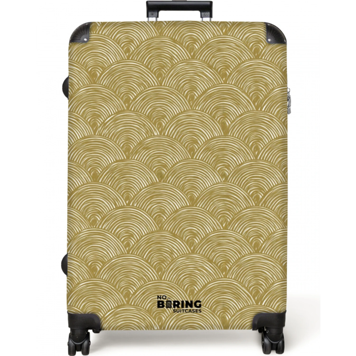 Waaier - Geometrisch - Groen NBS - Large koffer - Volwassenen Unisex groot -zzzzzzzzkaufland2