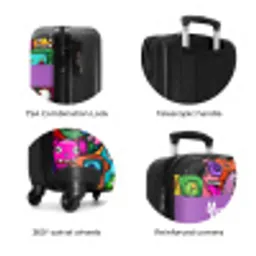 Monstervrienden Festijn NBS - Handbagage koffer - Kinderen Unisex middel zzzzzzzbolletjes_ENG