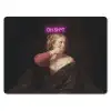 Quote - Neon - vrouw muismat rubber klein -3d