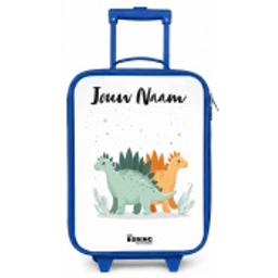 Dinos - Dieren - Sterren Kinderkoffer - Blauw klein -zz3dotto