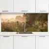 Hek - Natuur - Mist - Veld keuken achterwand 2 middel -3d