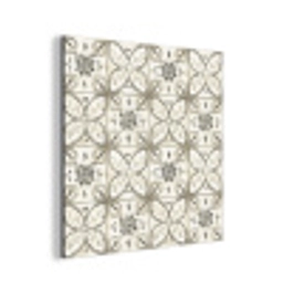 Antiek - Tegel - Beige aluminium wit klein 46 -3d