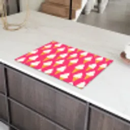 Softijs - Horentje - Roze Inductie beschermer vinyl 3mm klein 276 -sfeer8