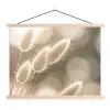 Hazestaartgras - Wit - Zonlicht textielposter latten blank klein -3d
