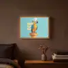 Papegaai - Koksmuts - Quote - Neon Light Box met batterij (Wandlamp) middel -sfeer4