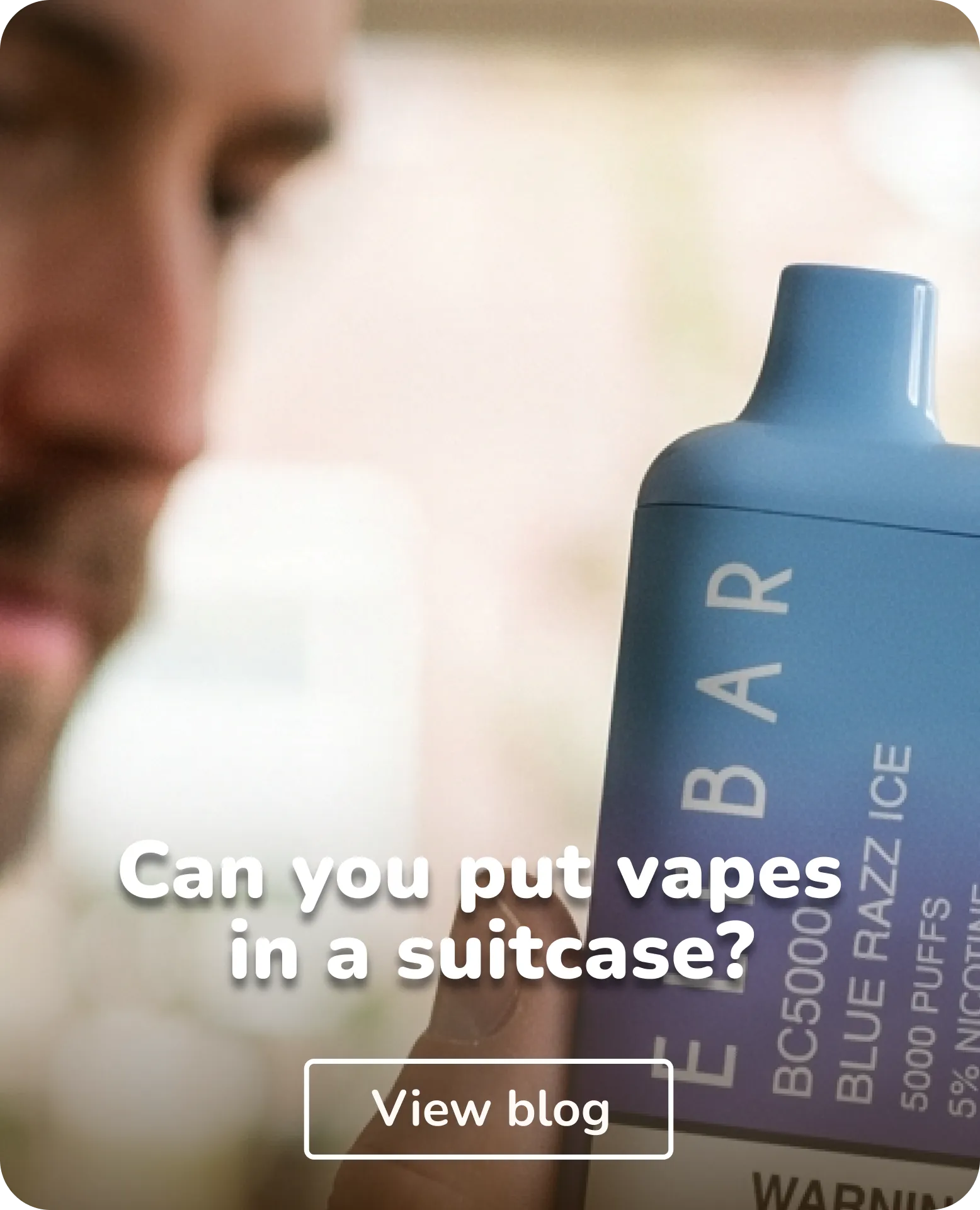 man with vape