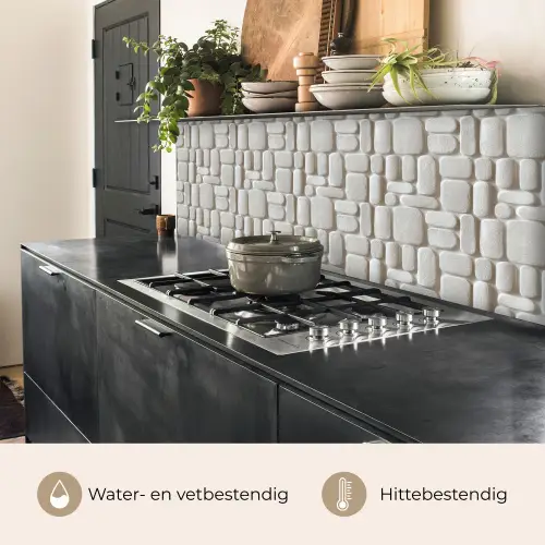 Reliëf - Structuur - Wit keuken achterwand 2 middel 871 -usp_NL
