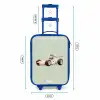 Beige retro raceauto op groen achtergrond Kinderkoffer - Blauw klein -productfoto_formaten