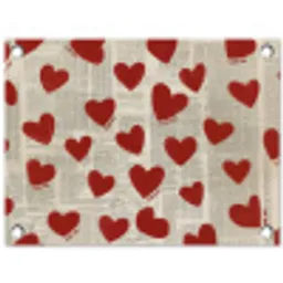 Hartjes - Krant - Loveyou tuinposter los doek klein -3d