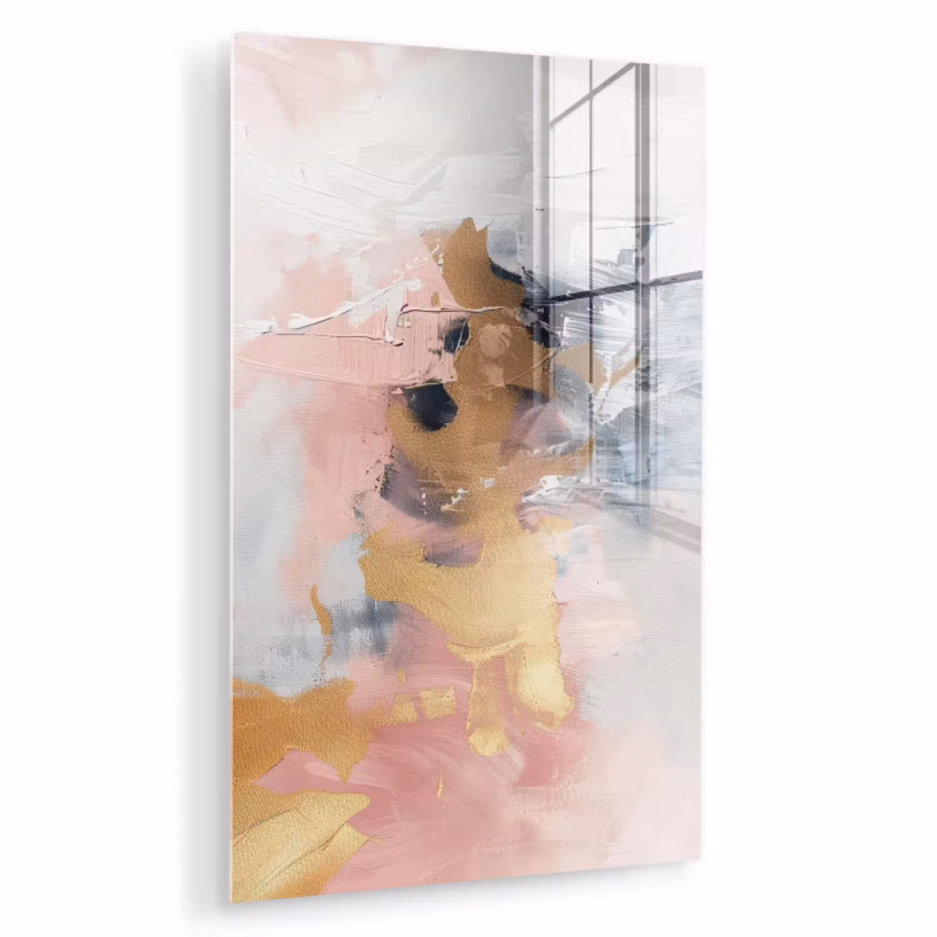 Abstract - Pastel kleuren - Goud - Modern - Aesthetic plexiglas 5mm klein -zzzproduct_nieuw