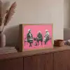Graffiti - Roze - Street art - Vrouwen Light Box met batterij (Wandlamp) middel -sfeer2