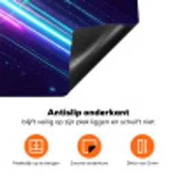 Kruisen - Lasterstralen - Neon Inductie beschermer vinyl 3mm klein -zzzzzzz-td-onderkant