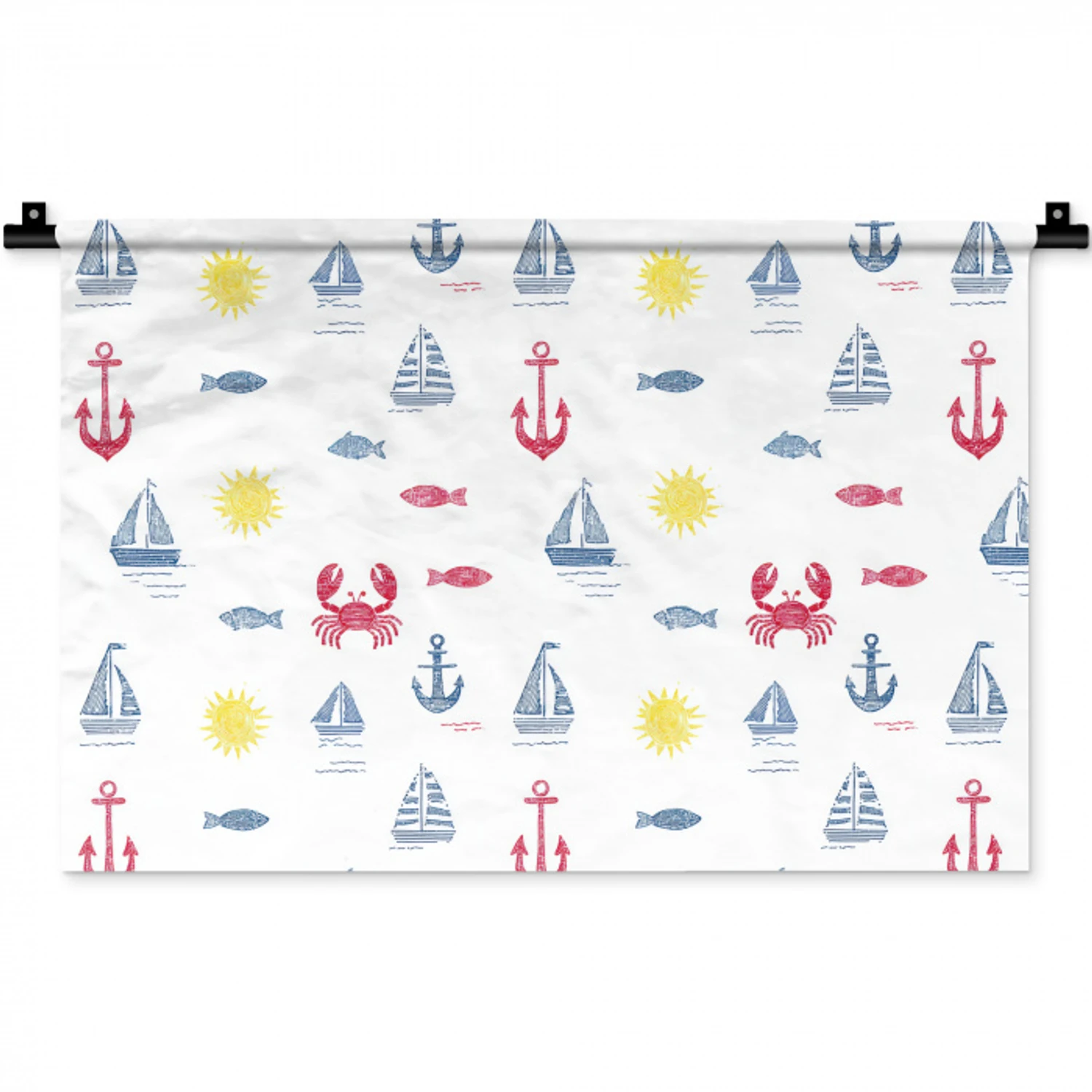 Nautisch - Illustraties - Kleurrijk Wandkleed katoen klein 269 -zz3d