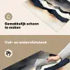 Bergen - Donkerblauw - Landschap Inductie beschemer met haakjes klein -ky-schoon-nl