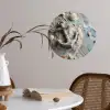 Anker - Hout - Schelpen - Zand Wandcirkel behangsticker klein -sfeer3