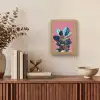 Plant - Bladeren - Stippen - Abstract Light Box met kabel (Tafellamp) klein -sfeer2