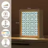 Patroon - Symmetrisch - Blauw Light Box met kabel (Tafellamp) klein 925 -USP_NL