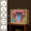 Bloemen - Deur - Roze Light Box met batterij (Wandlamp) middel -USP_websiteoverzichtNL