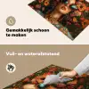 Vrouwen - Bloemen - Modern - Bril - Abstract Inductie beschemer met haakjes klein -ky-schoon-nl