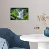 Jungle - Regenwoud - Water - Waterval - Planten poster papier klein -sfeer3