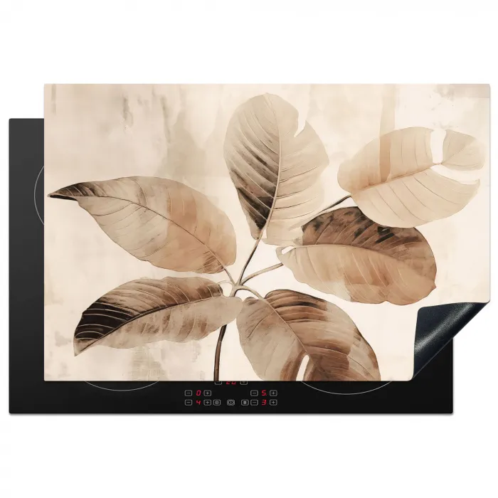 Sepia Bladstilleven Inductie beschermer vinyl 3mm klein -3d