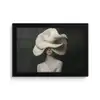 Modern - Vrouw - Hoed fotolijst zwart zonder passe partout klein -3d