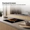 Schotse Hooglander - Horens - Zwart - Dieren - Natuur - Wild - Koe Inductie beschermer vinyl 3mm middel -sfeer1