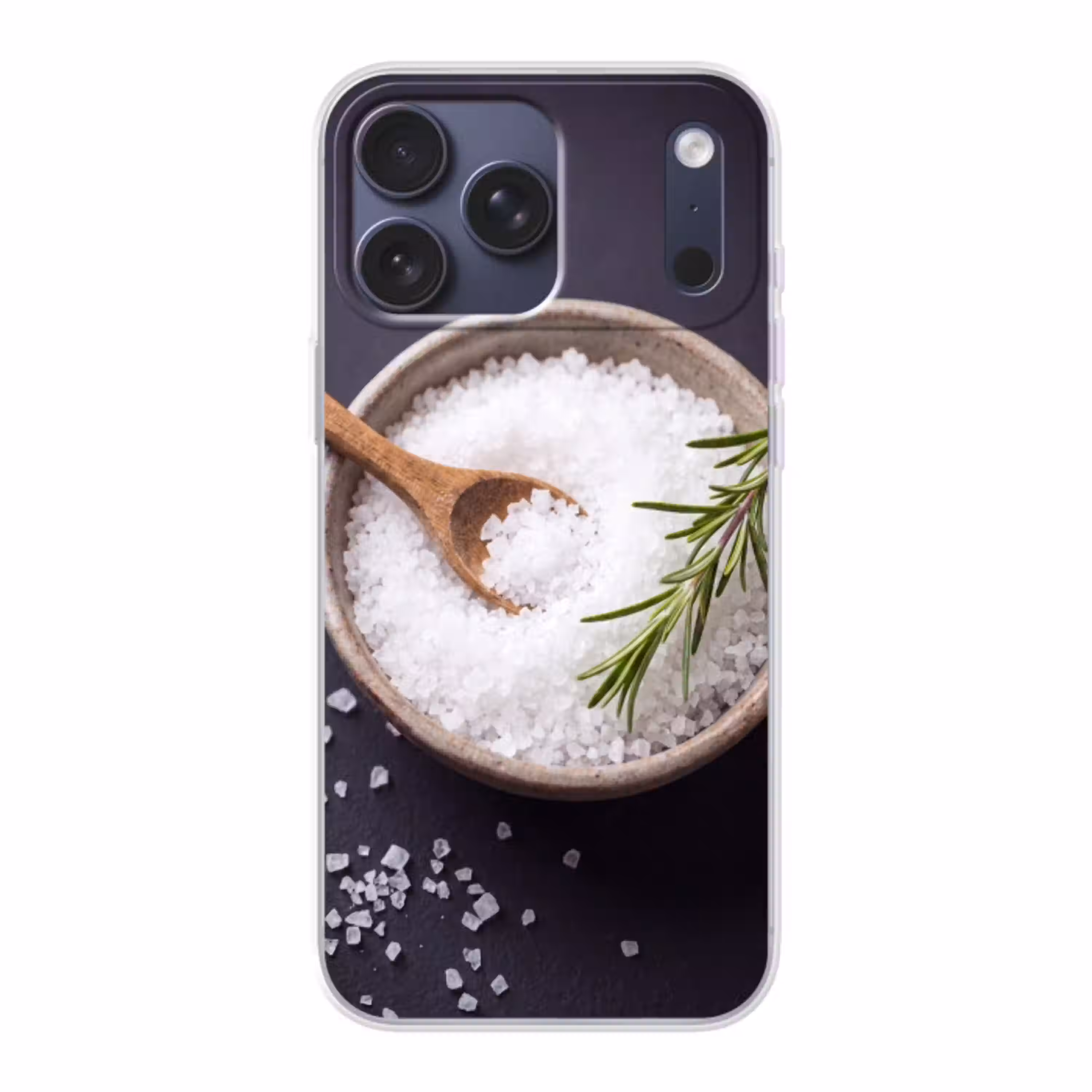 Zout - Kom - Eten Telefoonhoesje iPhone 17 Pro Max klein -3d